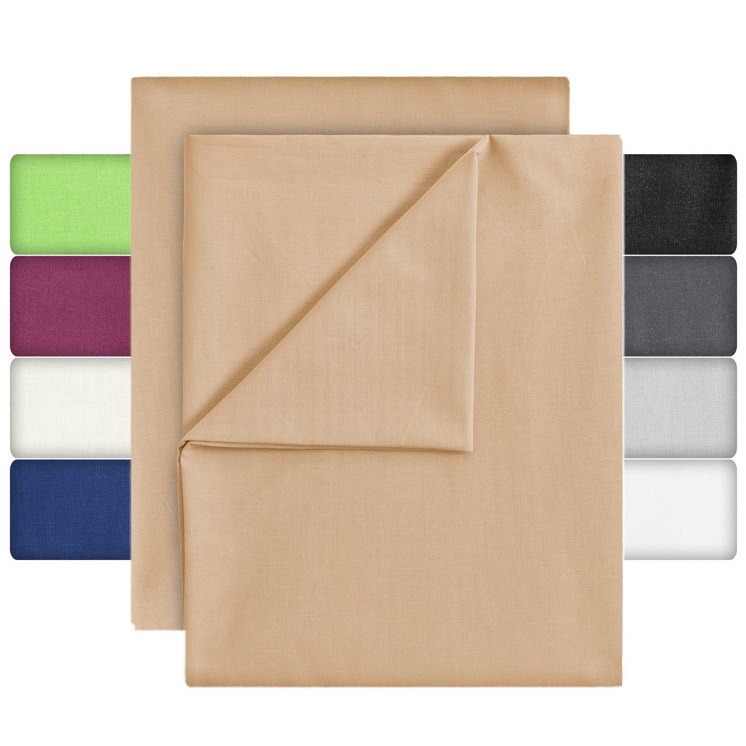 Bettlaken Gewebtes Bettlaken, leevitex®, (1 Stück), blickdicht, fest